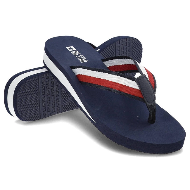 Šľapky Big Star - LL274779 Granat