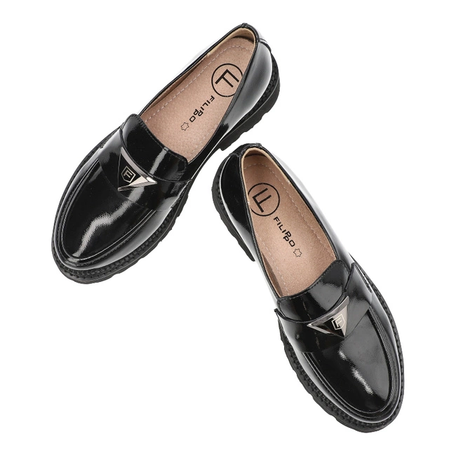 Poltopánky Filippo - DP6166/24 BK L Czarny Lakier