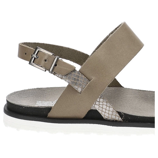 Sandále Lemar - 40105 Bf.Szary/Moro Metalowy Szary