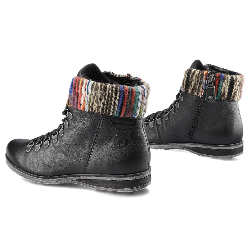 Šnúrovacie Členkové Topánky Maciejka - 03276-01/00-3 Czarny