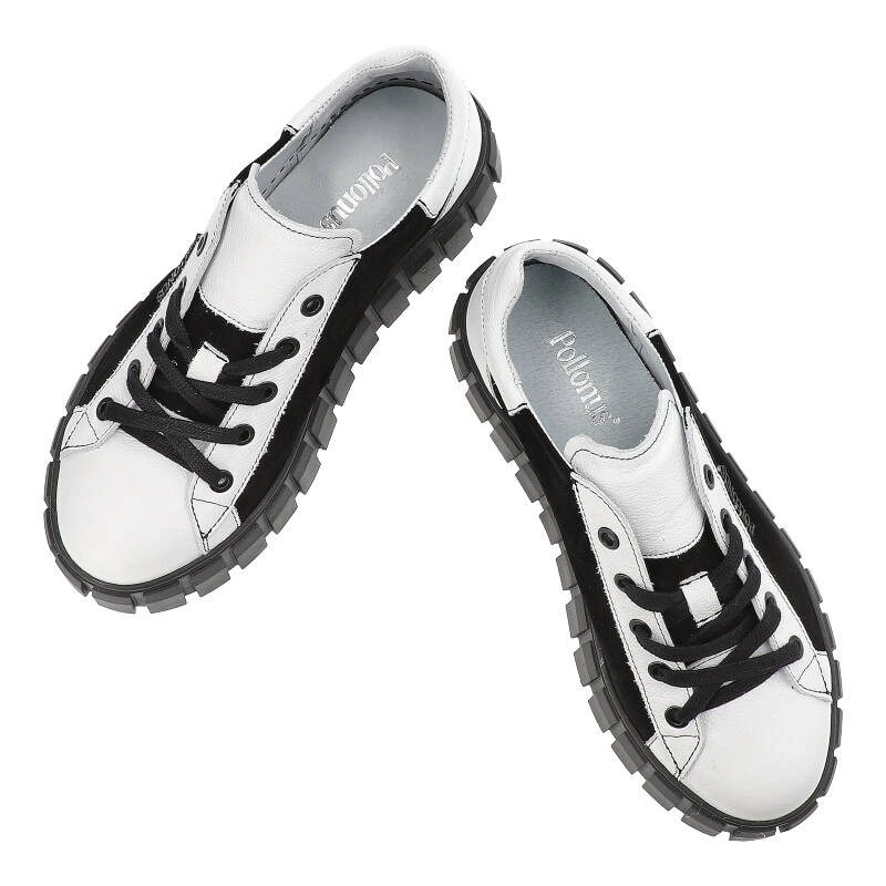 Tenisky Pollonus - 5-1578-002 Biały Verona+Czarny