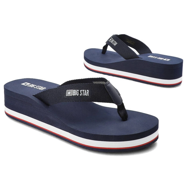 Šľapky Big Star - JJ274A331 Granat