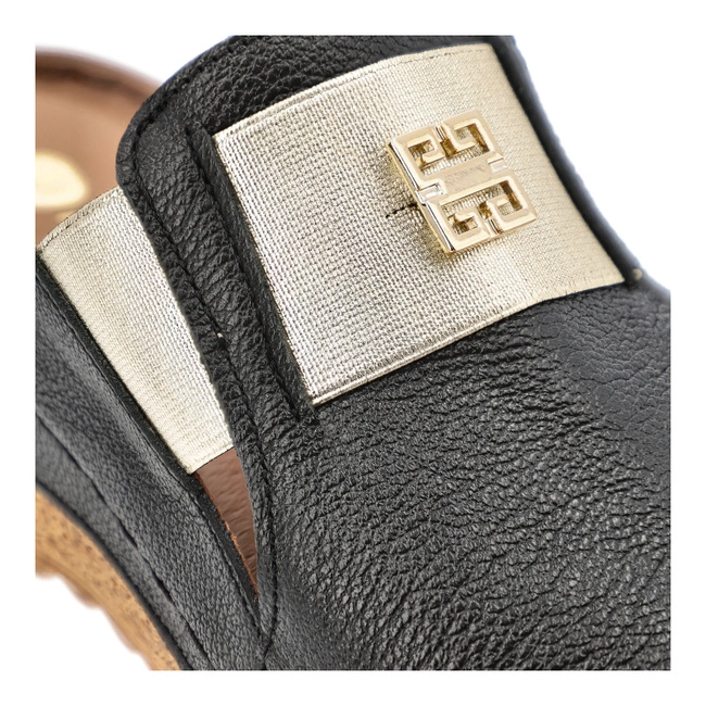 Šľapky ARMODO - 50109 V.Czarny/Złoty