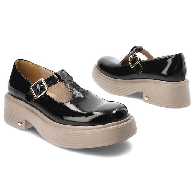 Poltopánky Karino - 4695/090-P Czarny/Naplak