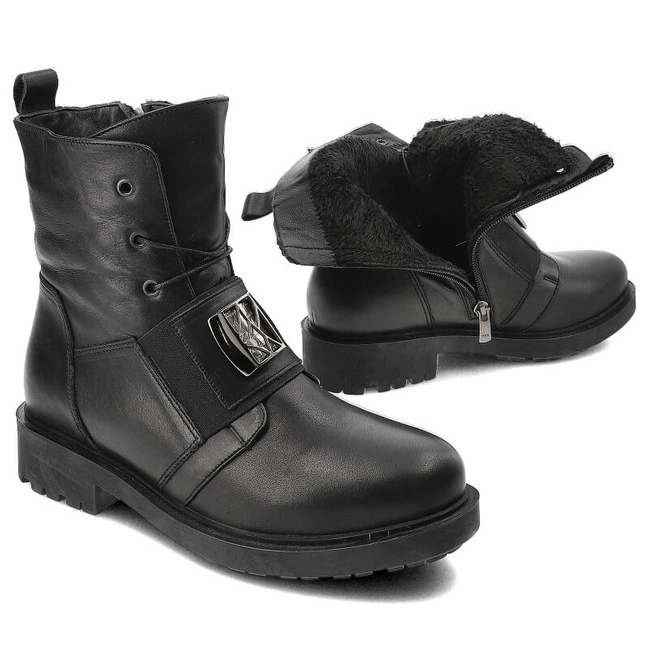 Členkové Topánky Lanqier - 43C423 Czarny