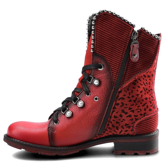Šnúrovacie Členkové Topánky Maciejka - 3623A-08/00-3 Czerwony