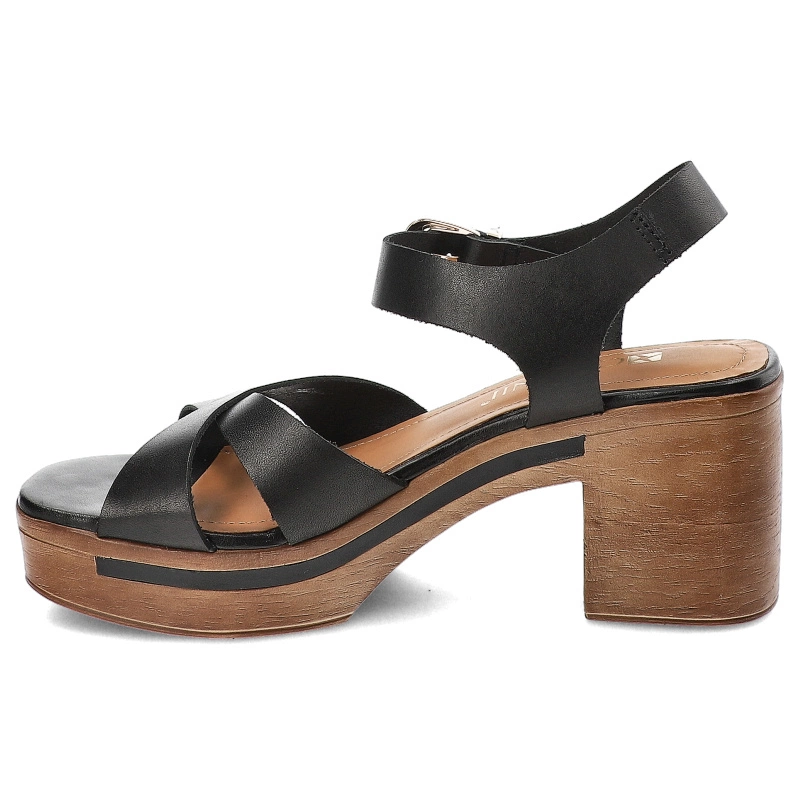 Sandále Carinii - B9623_-F56-000-000-F81 Czarny