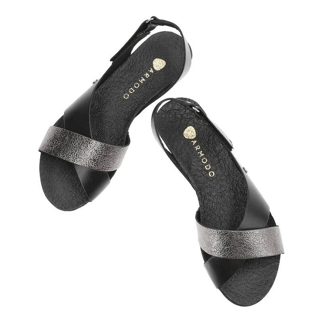 Sandále Armodo - 40141 Bf. Czarny + Polla NIkiel