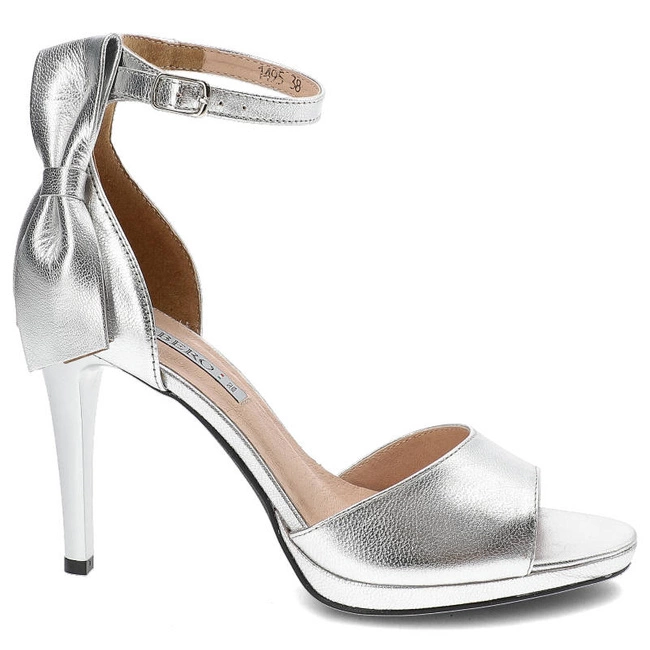 Sandále Libero - 1495 Srebrny 112