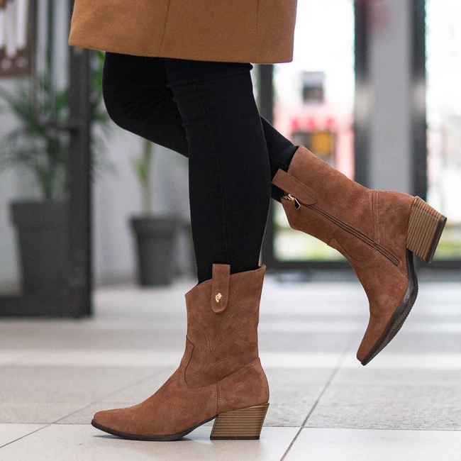 Členkové Topánky Karino - 4595/005-F Rudy/Welur