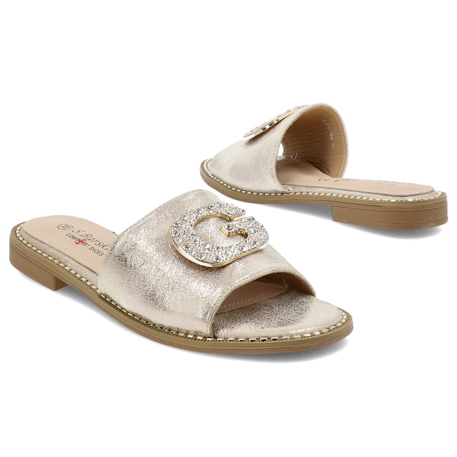 Šľapky S.BARSKI - KV51-088 Lt.Gold