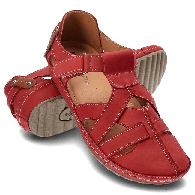 Sandále Kampa - 74 Czerwony 10