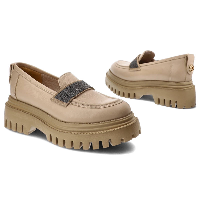 Mókazíny Karino - 4881/001-P Beż/Lico