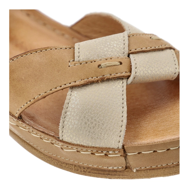 Sandále WASAK - 0473 Rudy+Złoty