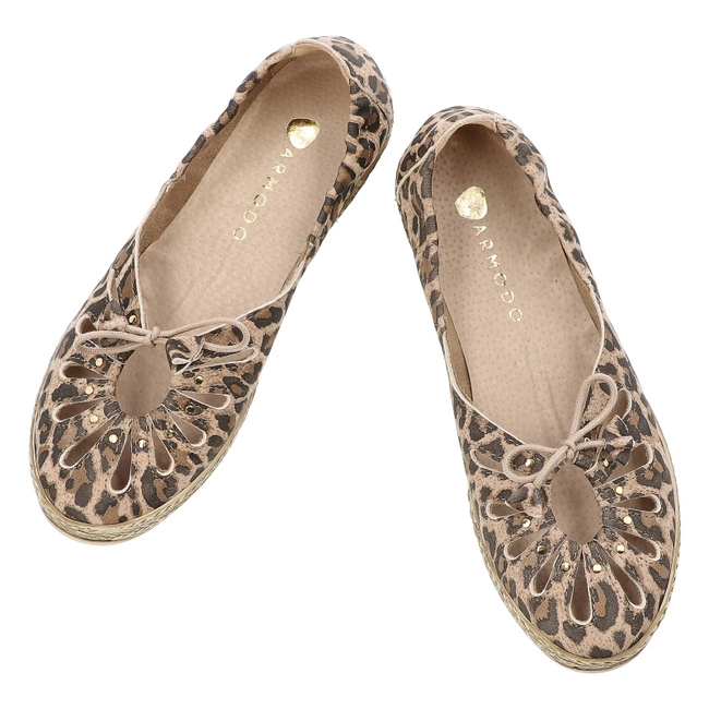 Baleríny ARMODO - 10179 Lampart Beż