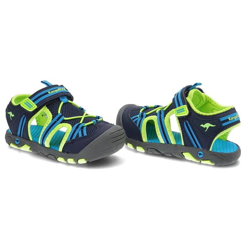 Sandále Kangaroos - 18868 000 4054 K-Trek Trail Dk Navy/Lime