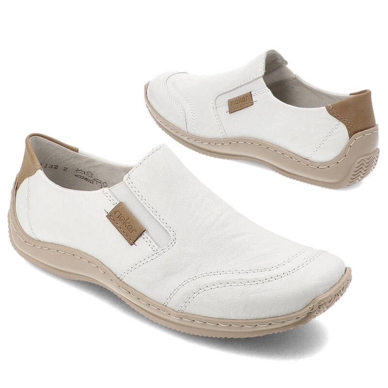 Poltopánky Rieker - L1755-80 White