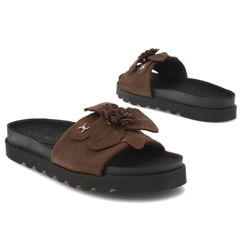 Šľapky KARINO - 5820/015-P Cervo/Welur