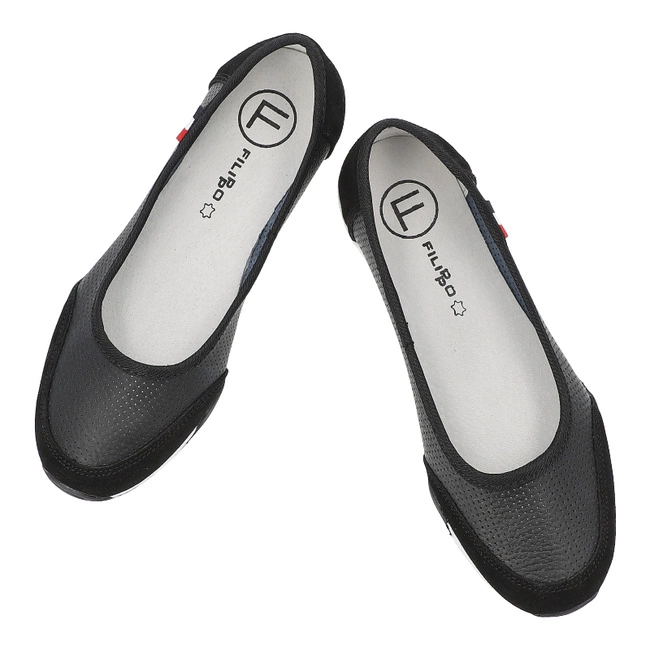 Baleríny FILIPPO - DP142/25 BK Czarny