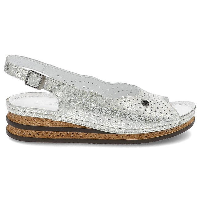 Sandále Pollonus - 5-1403-004 Oczka Srebro_BI