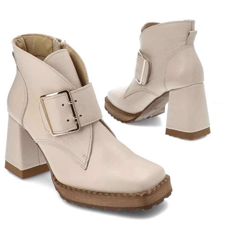 Členkové Topánky Armodo - 1393 Beż Groch