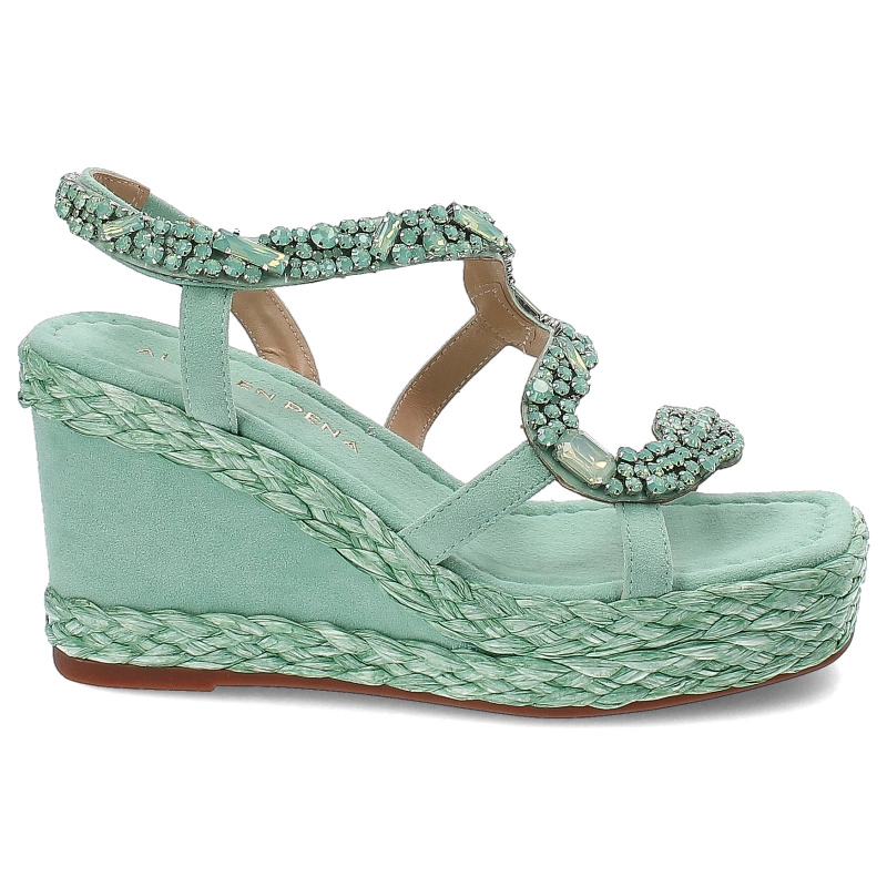 Sandále Alma en Pena - V240977 Suede Mint