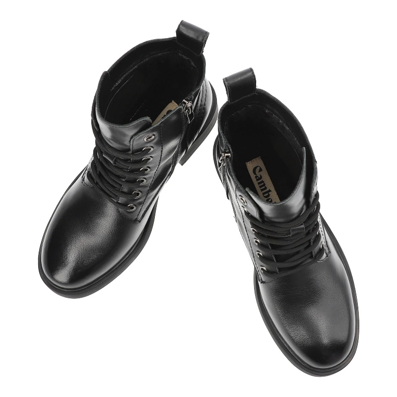 Šnúrovacie Členkové Topánky Cambell - 24-29300BK Czarny