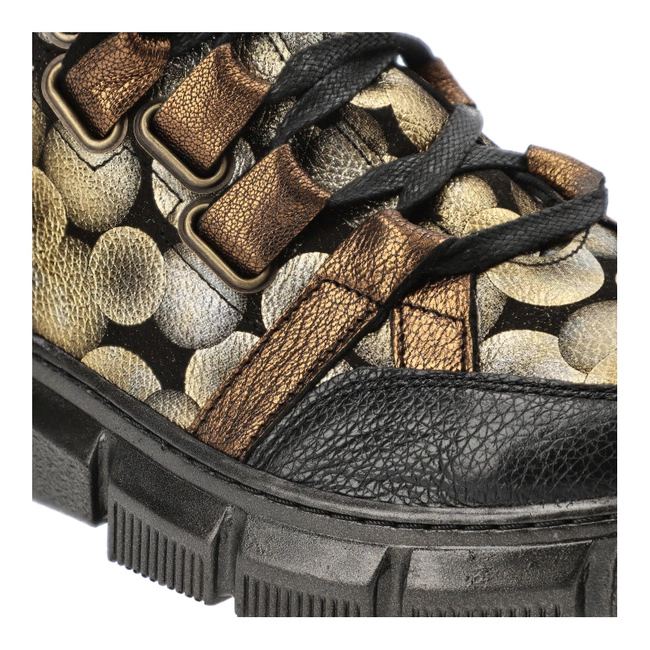 Šnúrovacie Členkové Topánky Maciejka - 06158-25/00-4 Złoto