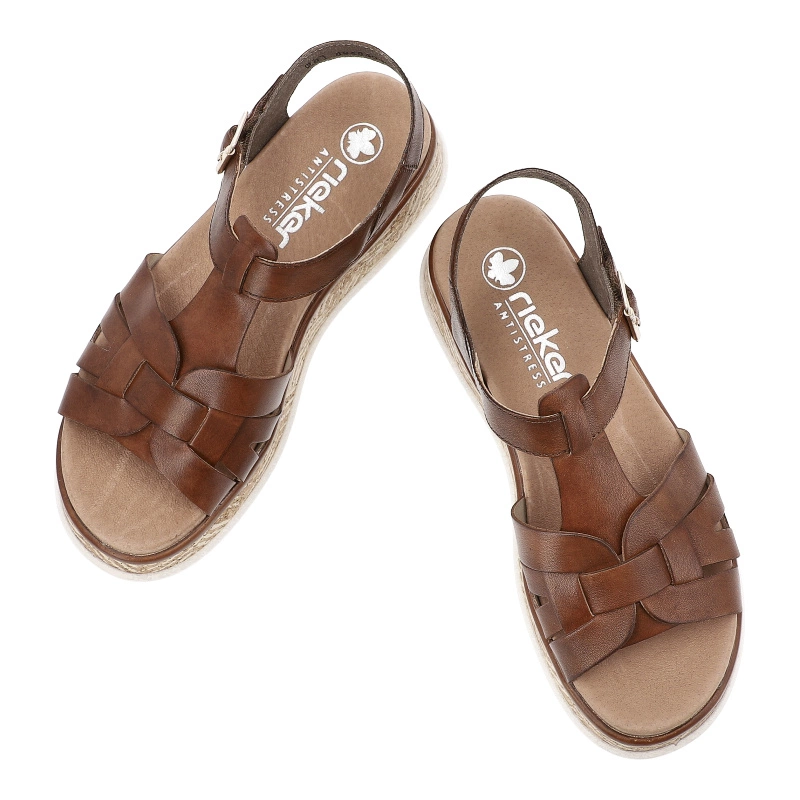 Sandále RIEKER - W0853-24 Brown