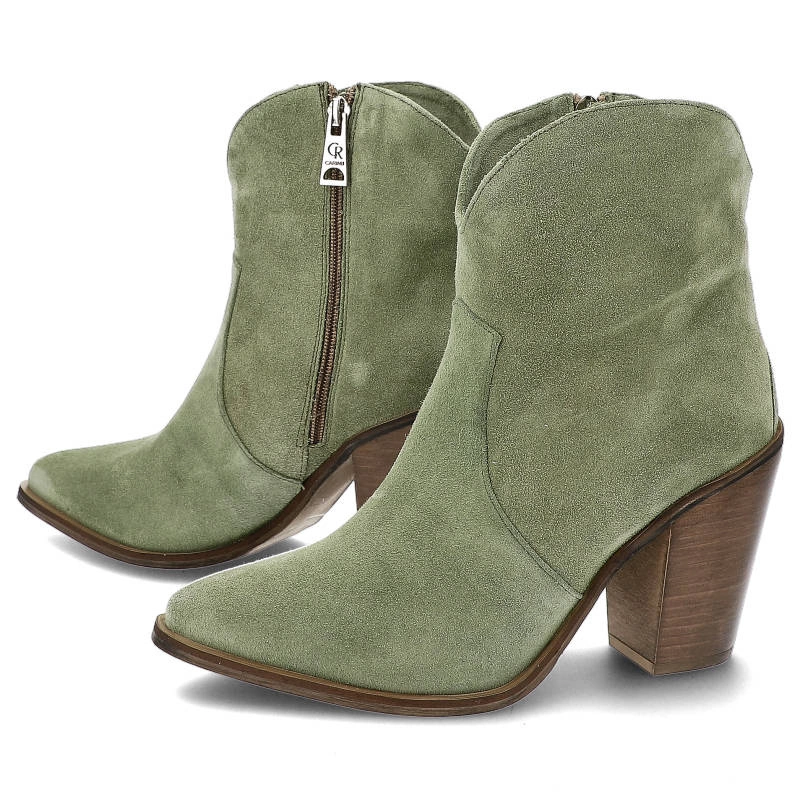 Členkové Topánky Carinii - B8880_-S77-000-000-E72 Oliwka