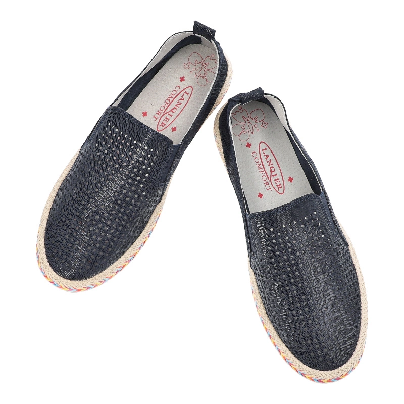 Espadrilky Lanqier - 42C1965 Granatowy