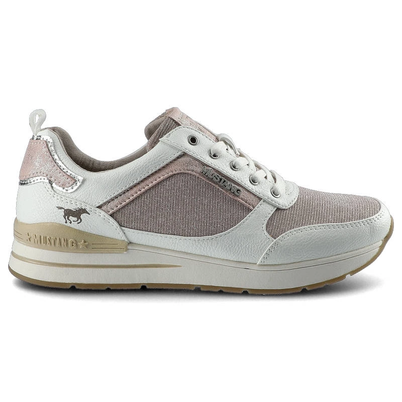 Tenisky Mustang - 46C0010 Biało-Różowe