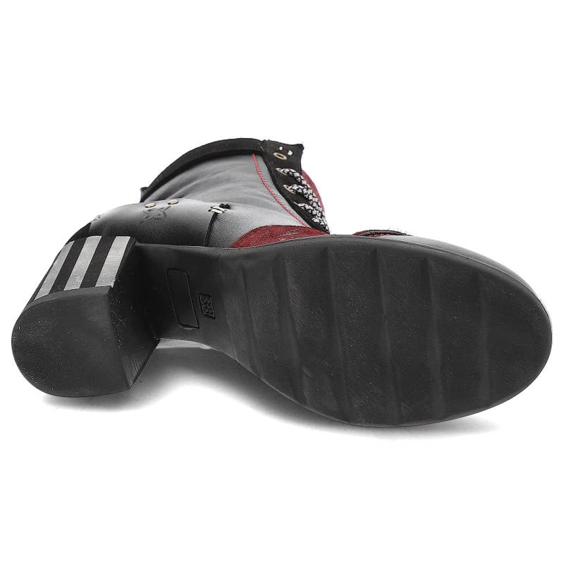 Členkové Topánky Maciejka - 6127A-01/00-3 Czarny+Bordo