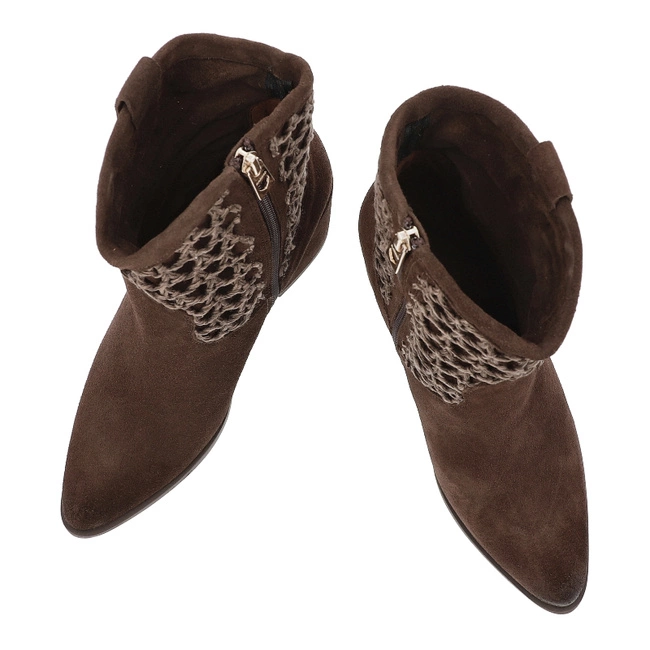 Členkové Topánky KARINO - 5868/015-L Mokka/Welur