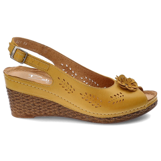 Sandále Pollonus - 5-1521-006 Żółty