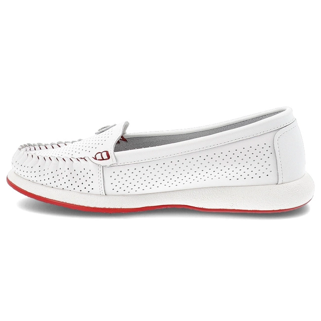 Mókazíny S.BARSKI - LR51-673 White/Red