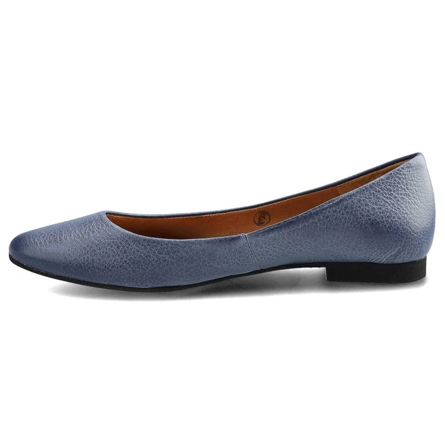 Baleríny Maciejka - 04100-17/00-8 Granat Na Jeans