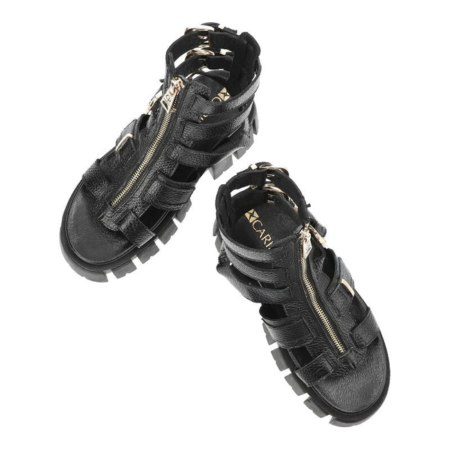 Sandále Carinii - B9332_-J23-000-000-G02 Czarny