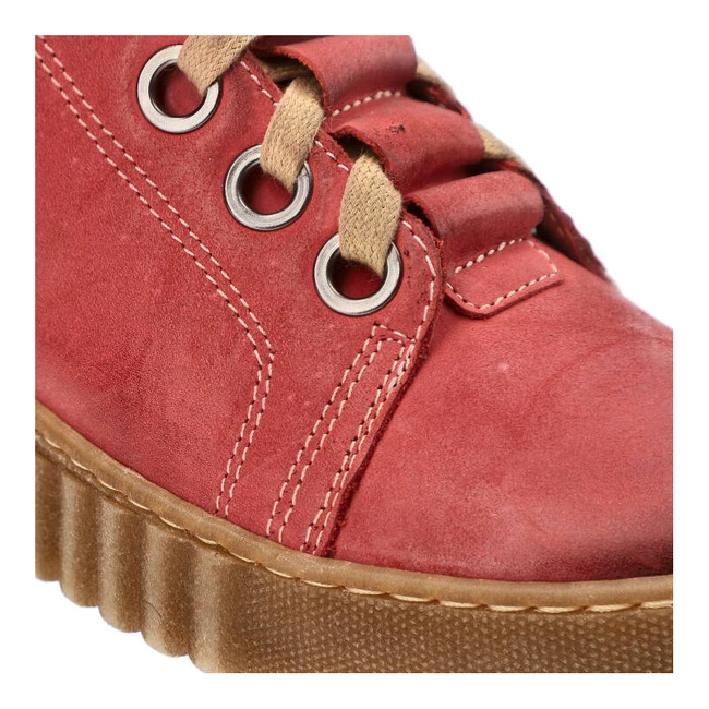 Šnúrovacie Členkové Topánky Armodo - 753 Czerwony K6