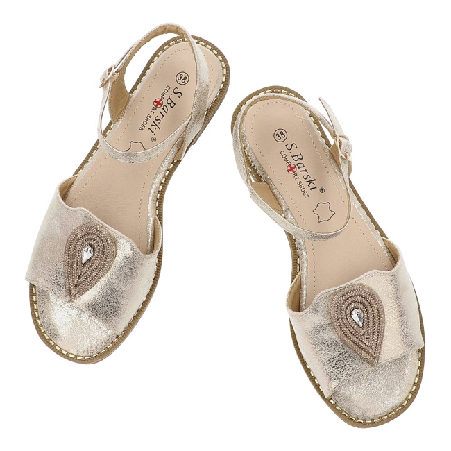 Sandále S.BARSKI - KV51-098 Lt.Gold
