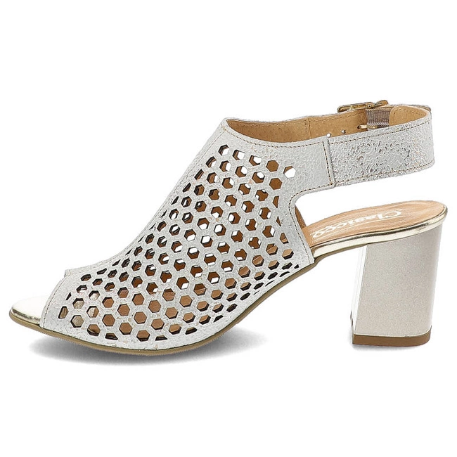 Sandále Clasicco - 0420 Biały/Złoty 1101