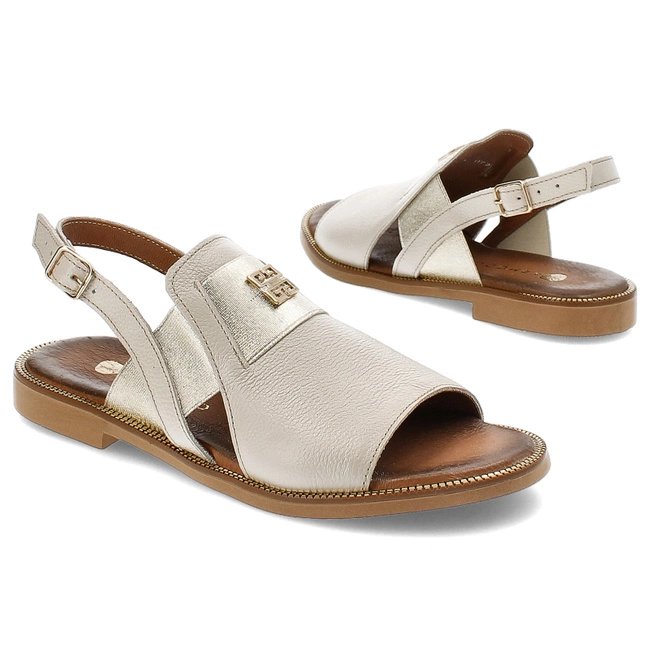 Sandále Armodo - 40385 V.Beż+Zł.
