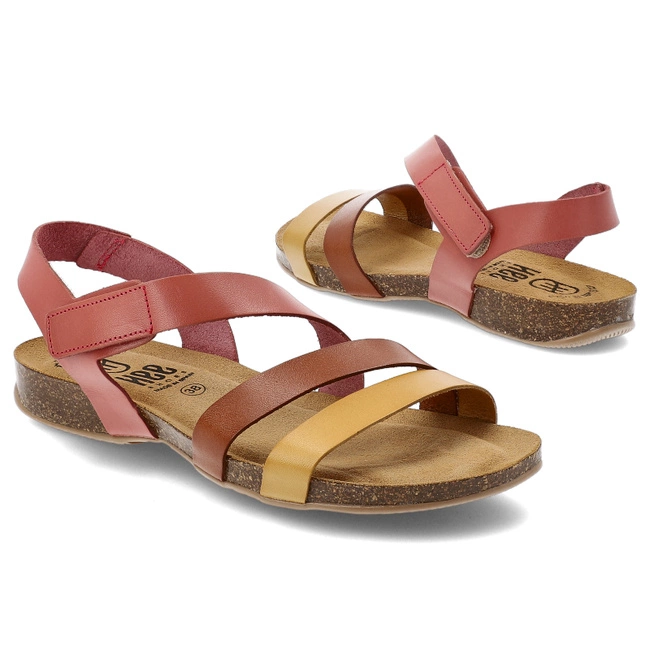 Sandále HEE - 25022 Vaquetilla Pan/Cue/Su