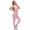 Komplet Top A Legíny MORAJ - Top BD1900-508+Legginsy RDL2200-013 Pink
