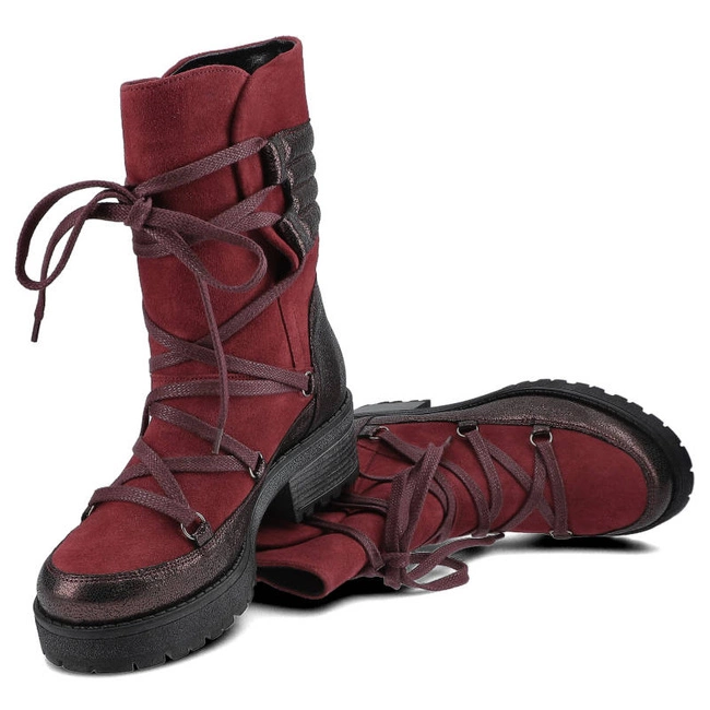 Členkové Topánky Maciejka - 03284-23/00-4 Bordo/Baranek