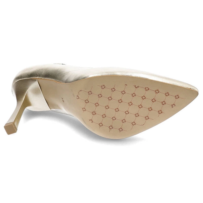 Lodičky Karino - 4559/074-P Złoty/Lico