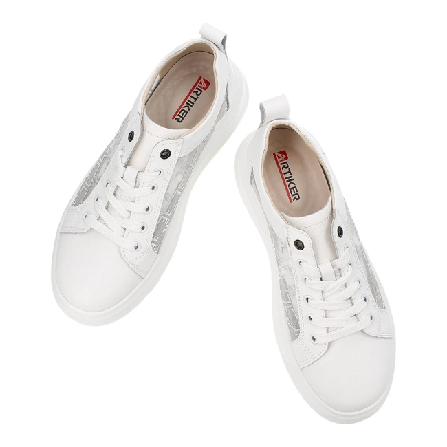 Tenisky Artiker - 54C1901 Biało-Srebrny