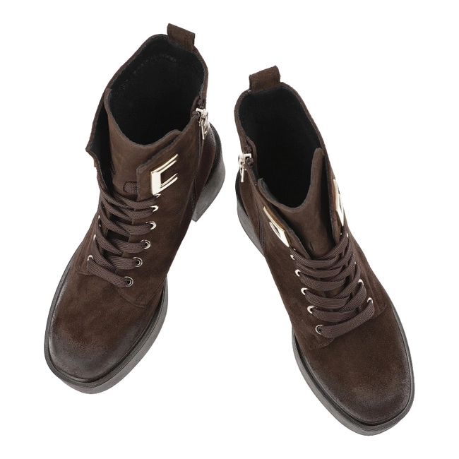 Členkové Topánky KARINO - 5691/015-F Mokka/Welur