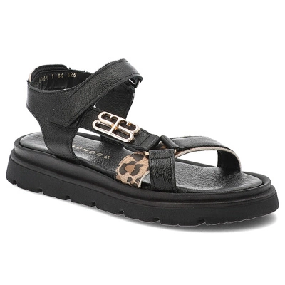 Sandále ARMODO - 40441 V.Czarny/Pantera Beż