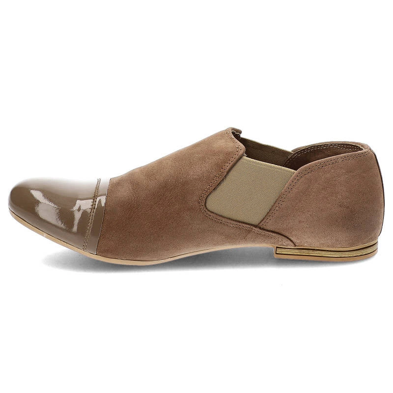 Poltopánky Karino - 0961/007-P Beżowy Lakierowany